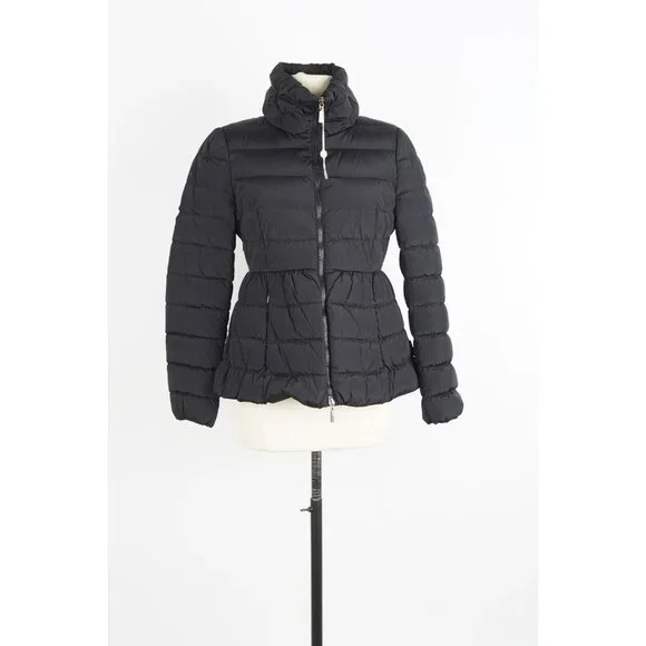 Moncler Neva Stretch Padded Down Jacket Black SZ 1/Small